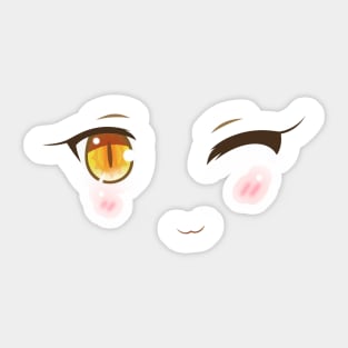 Anime eyes wink Sticker